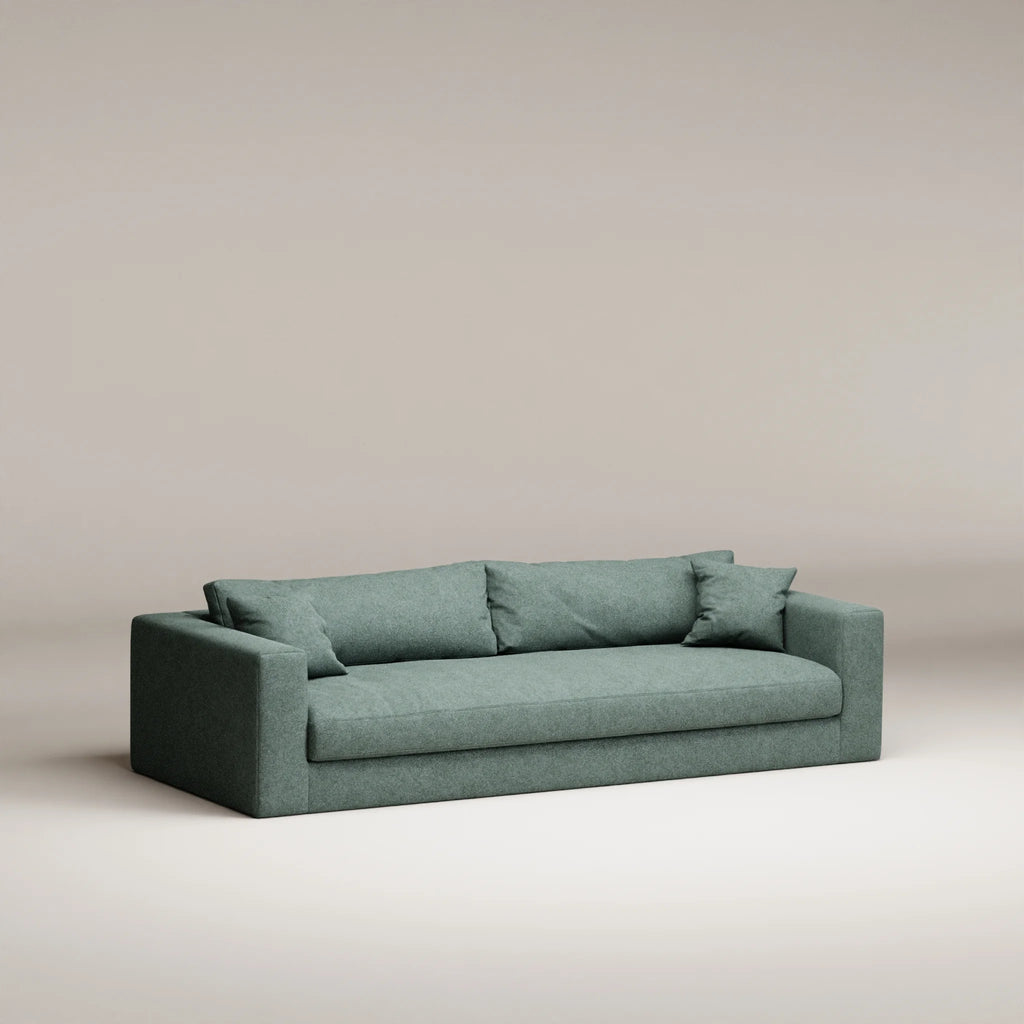 Image Canapé droit Bellechasse light 4 places • Profondeur 110 cm • 2 parties • Laine feutrée • Mint