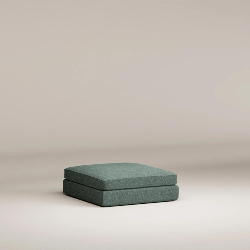 Image Pouf Bellechasse Carré S • Laine feutrée • Mint