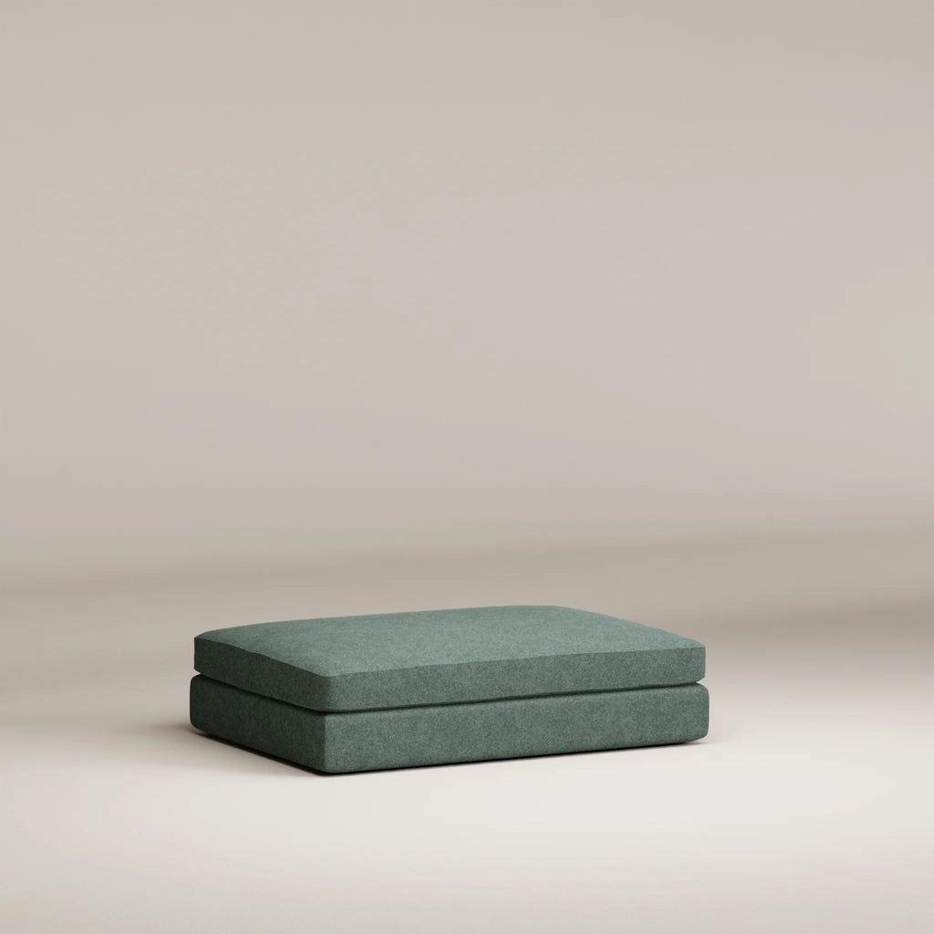 Image Pouf Bellechasse Rectangulaire • Laine feutrée • Mint