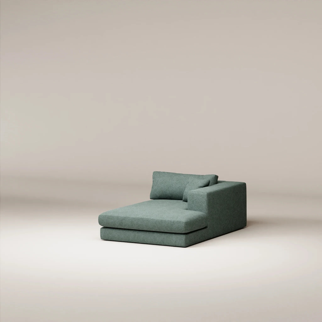 Image Méridienne Bellechasse 122 cm • Droite • Laine feutrée • Mint