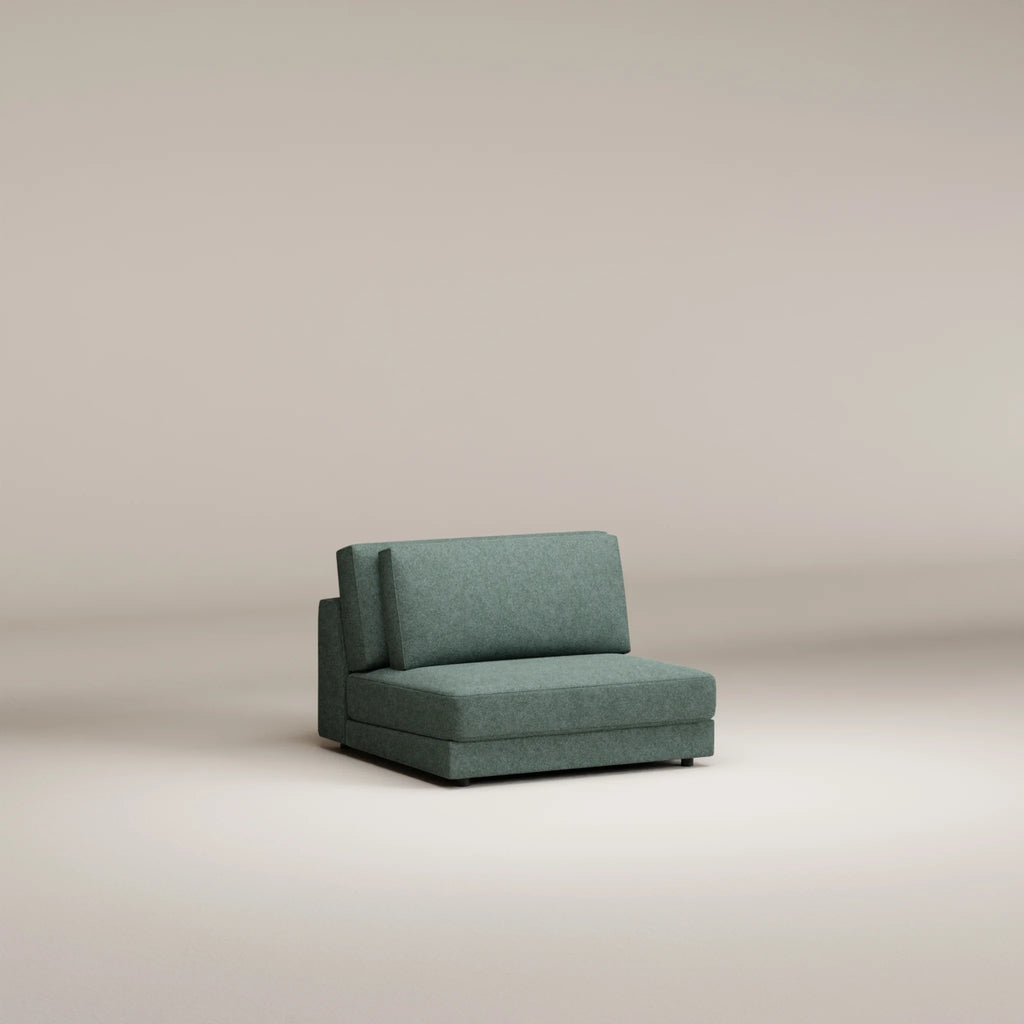 Image Chauffeuse Galliera 1,5 place • Laine feutrée • Mint