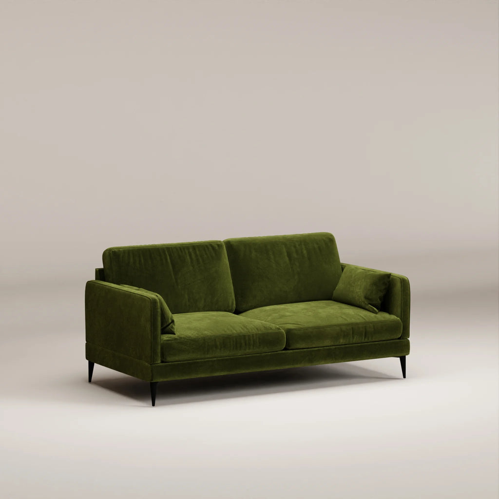 Image Canapé droit Herran 2 places • Velours brut • Moss