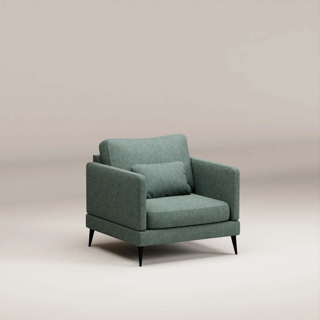 Image Fauteuil Herran Laine feutrée • Mint