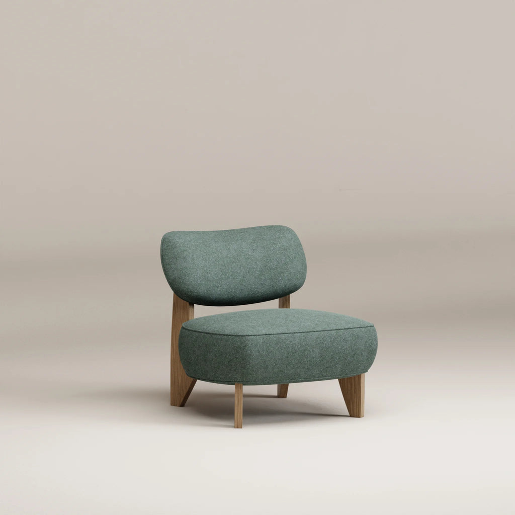 Image Fauteuil Nicolo Chêne clair • Laine feutrée • Mint