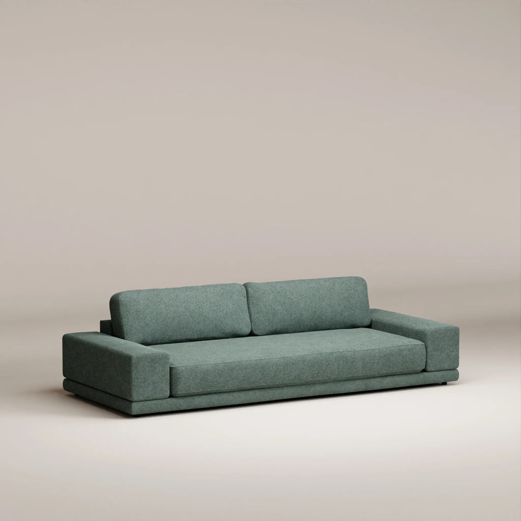 Image Canapé droit Palatine 3 places • Profondeur 110 cm • 2 parties • Laine feutrée • Mint