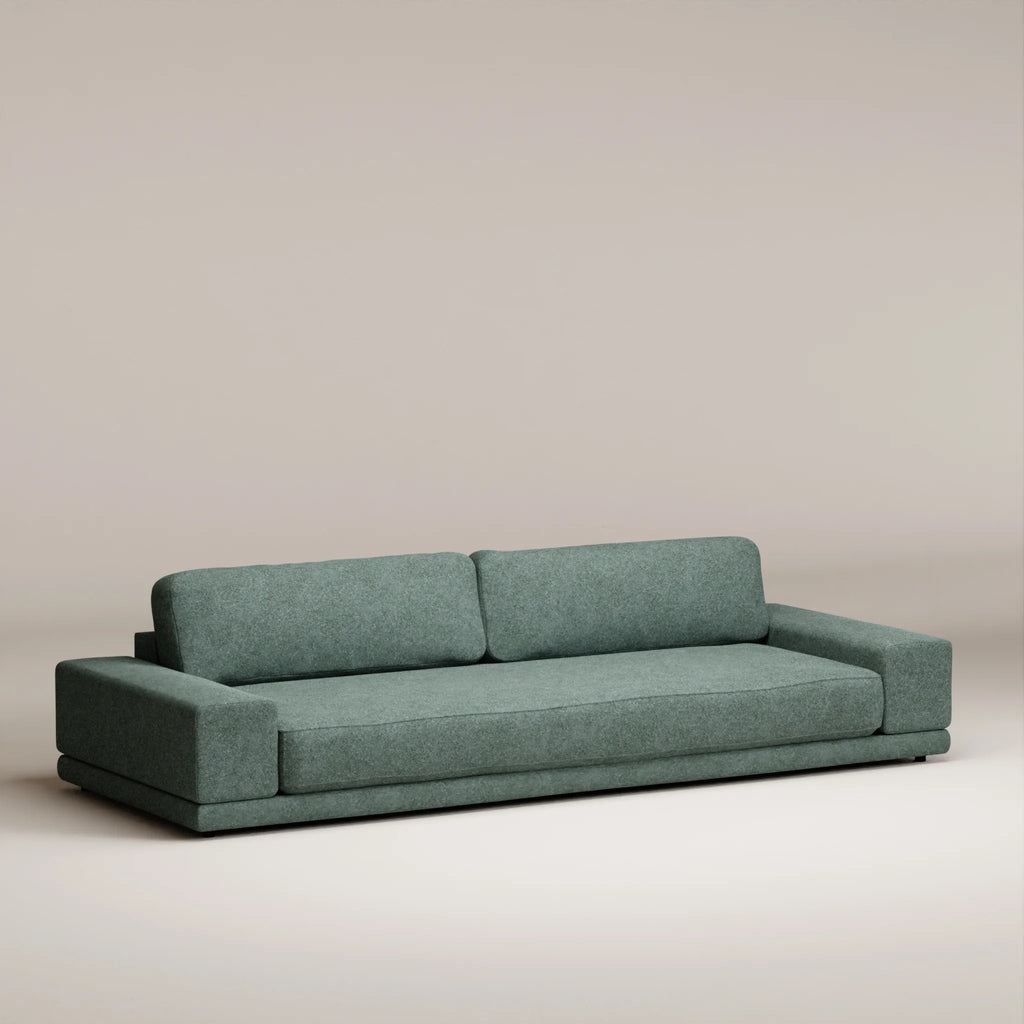 Image Canapé droit Palatine 5 places • Profondeur 110 cm • 2 parties • Laine feutrée • Mint