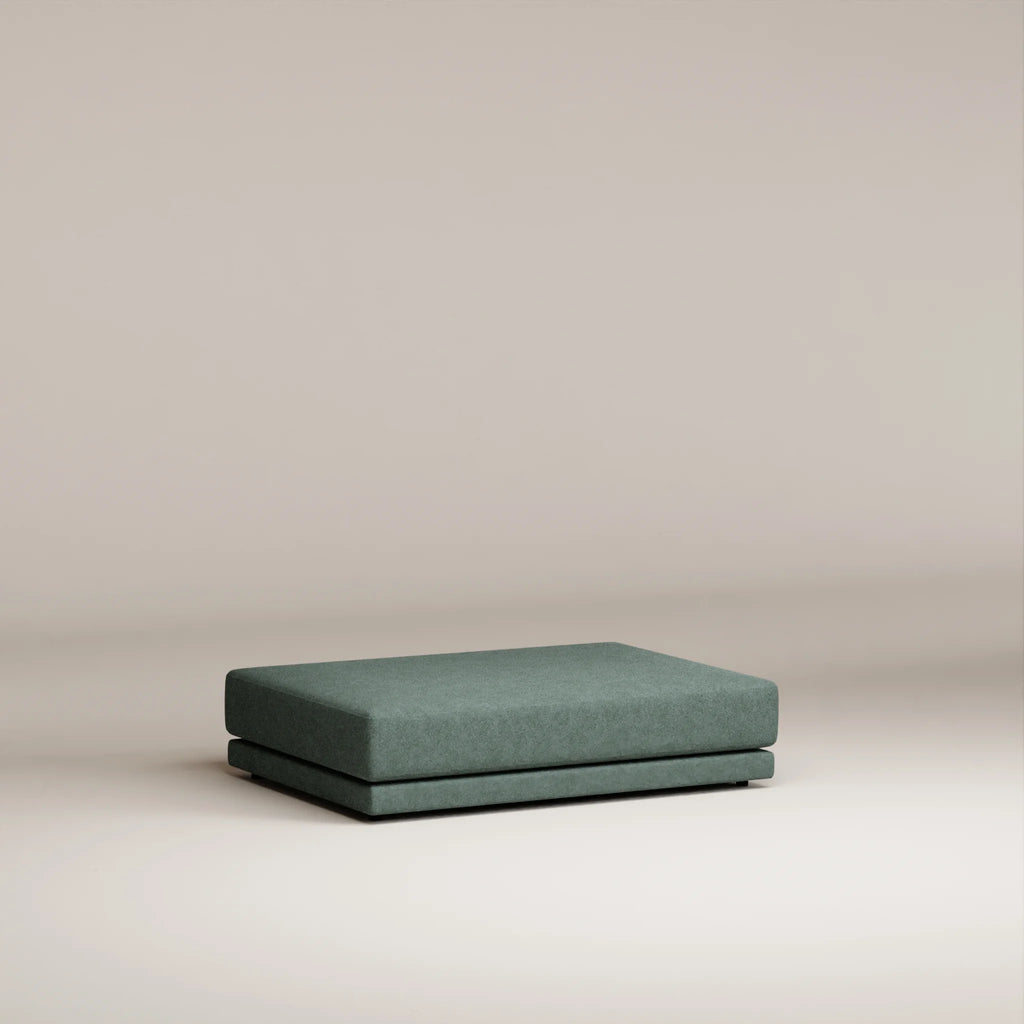 Image Pouf Palatine Rectangulaire • Laine feutrée • Mint