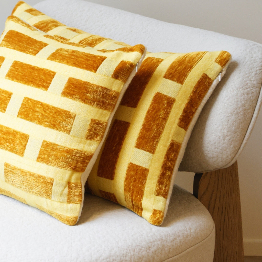 Image Coussin Accessoires Carré • Memphis - Yellow