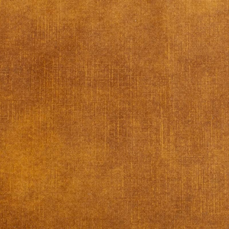 Canapé droit Bellechasse - 4 places - Profondeur 122 cm - Velours gratté - Cognac - Très bon état