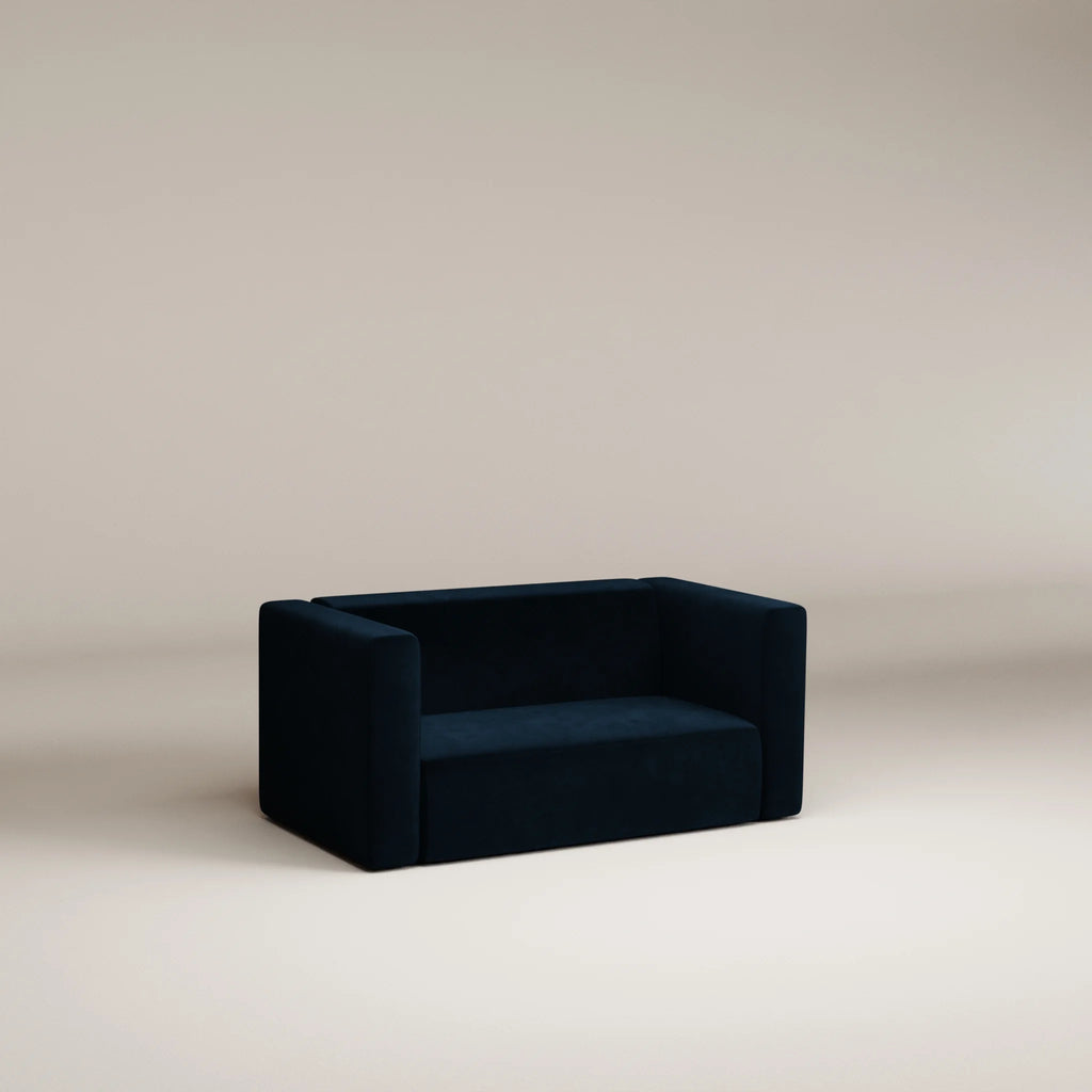 Image Canapé droit Agar 2 places • Velours brut • Darkblue