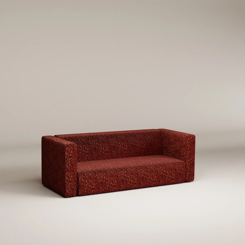 Image Canapé droit Agar 3 places • Chenille texturée • Brick