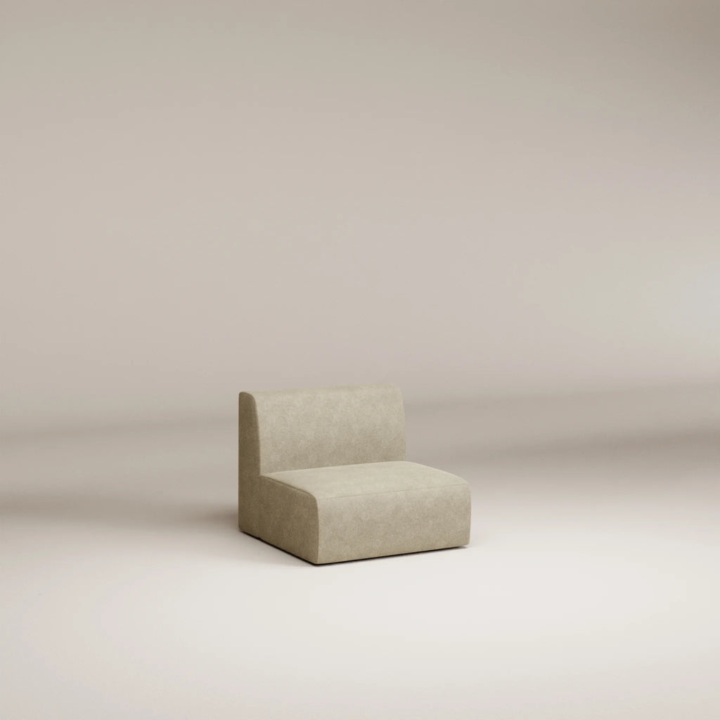 Image Lounge chair Agar 1.5 places • Felted wool • Natural