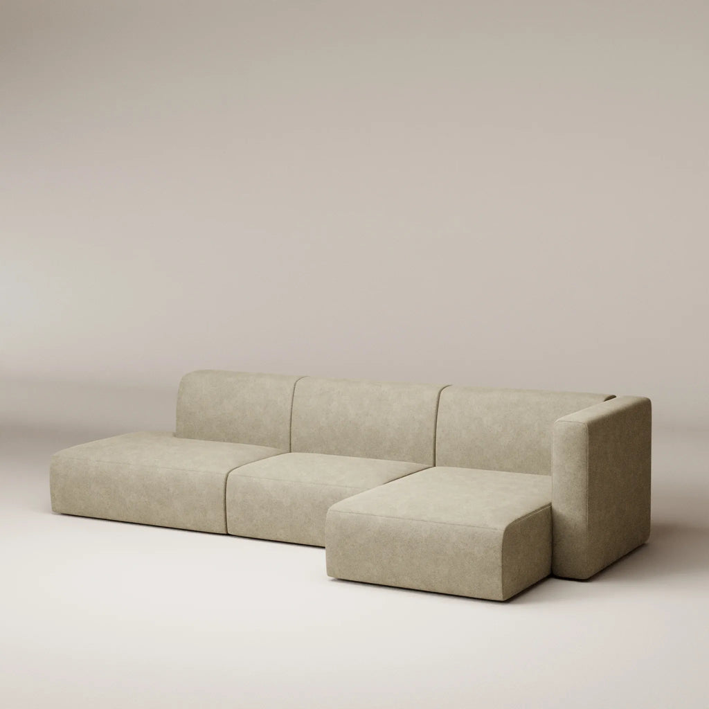 Image Corner Agar 1 • RIGHT • Felted wool • Natural