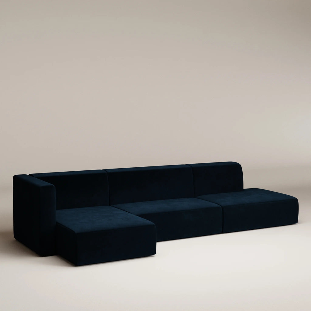 Image Corner Agar XL1 • Gauche • Velours brut • Darkblue