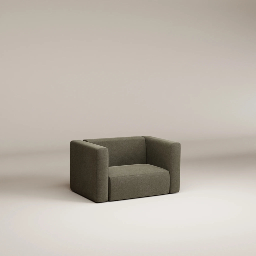Image Fauteuil Agar Velours strié • Earth