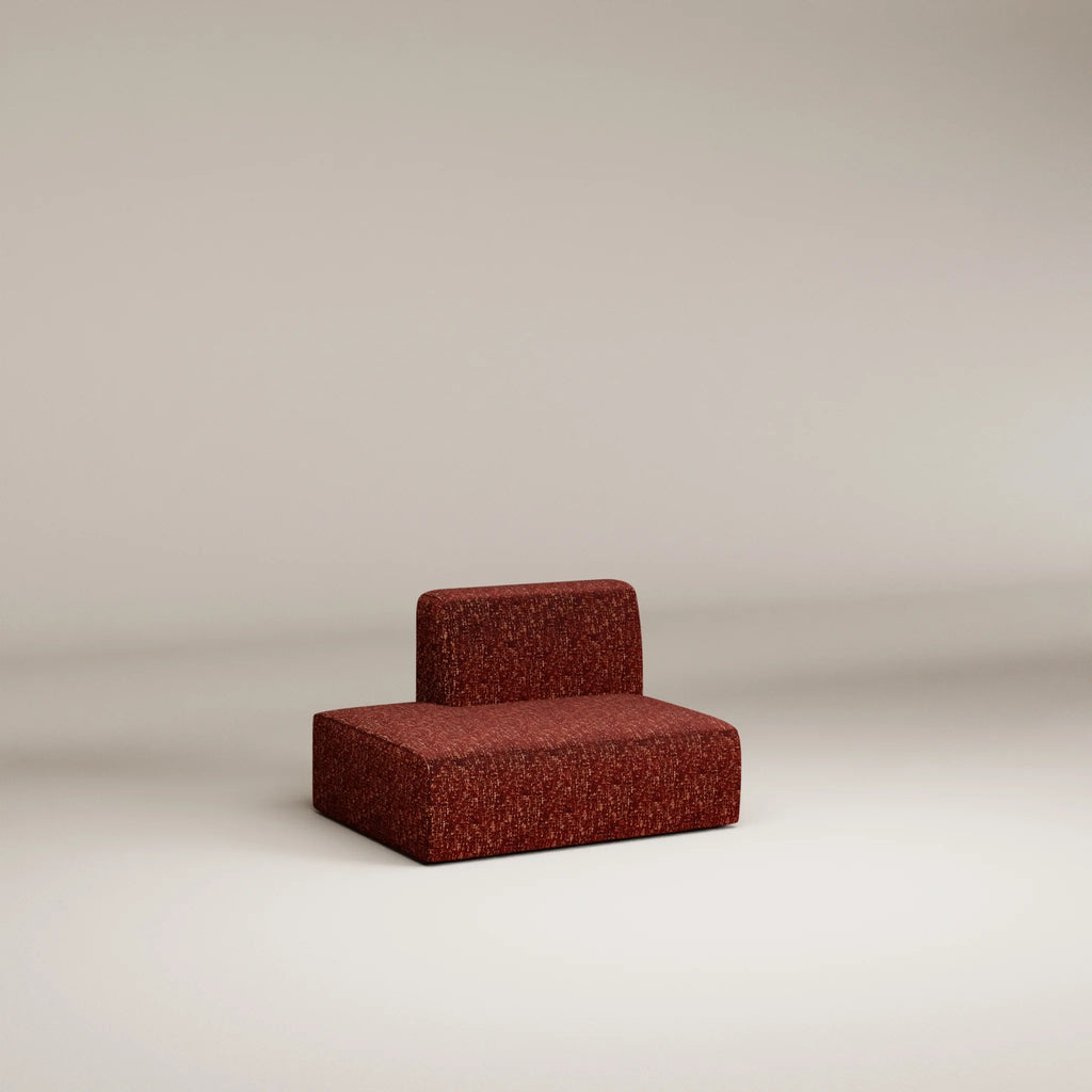 Image Ottomane Agar Droite • Chenille texturée • Brick