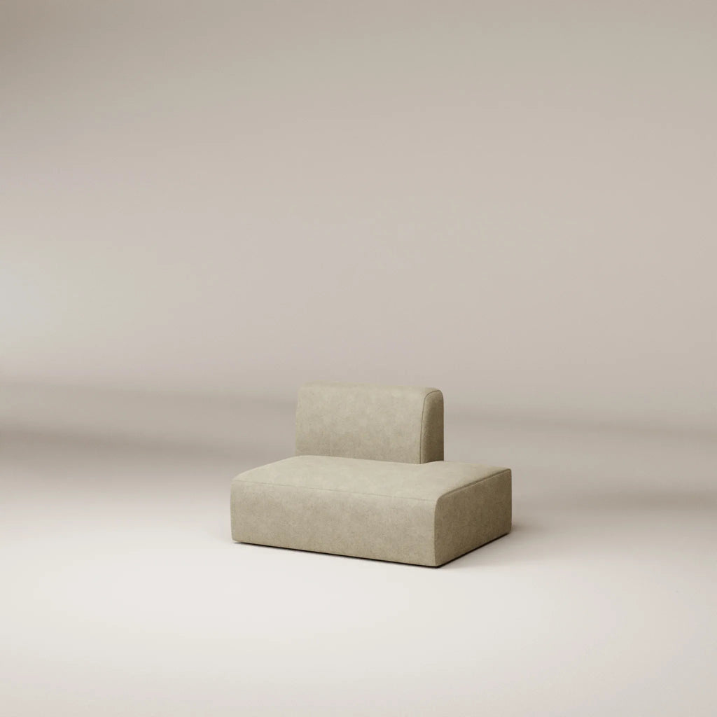 Image Ottoman Agar LEFT • Felted wool • Natural