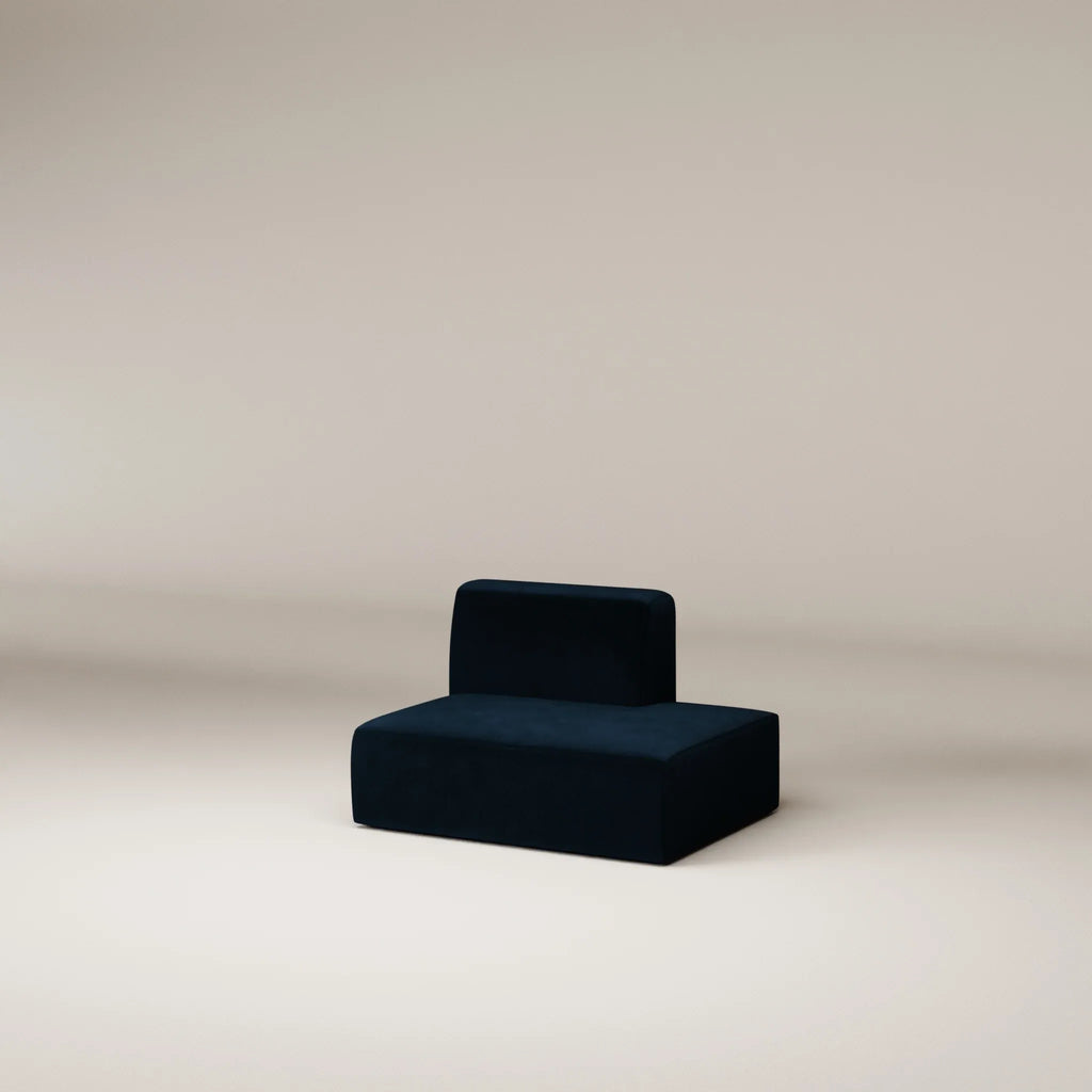 Image Ottomane Agar Gauche • Velours brut • Darkblue