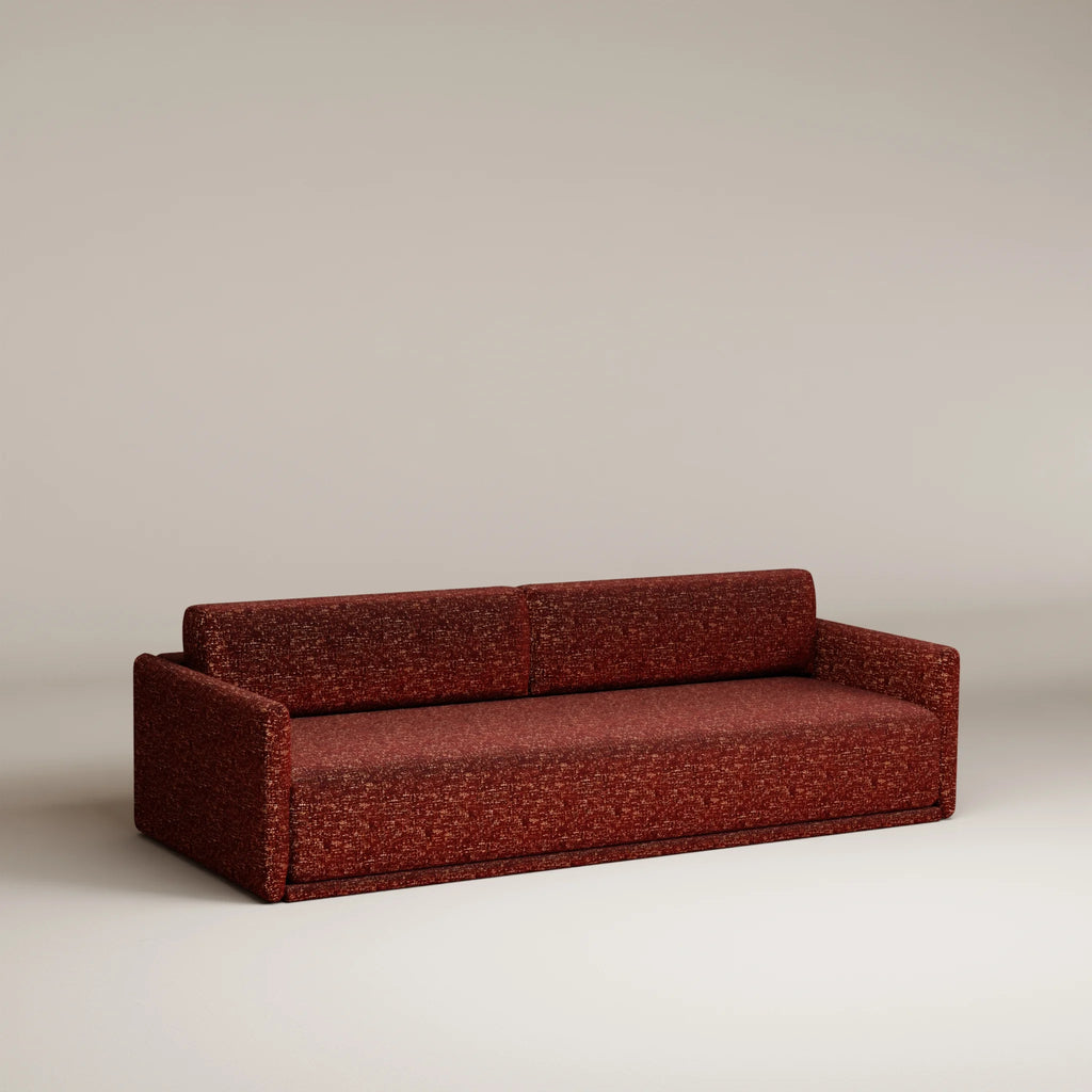 Image Canapé droit Bambi 4 places • Profondeur 110 cm • Chenille texturée • Brick
