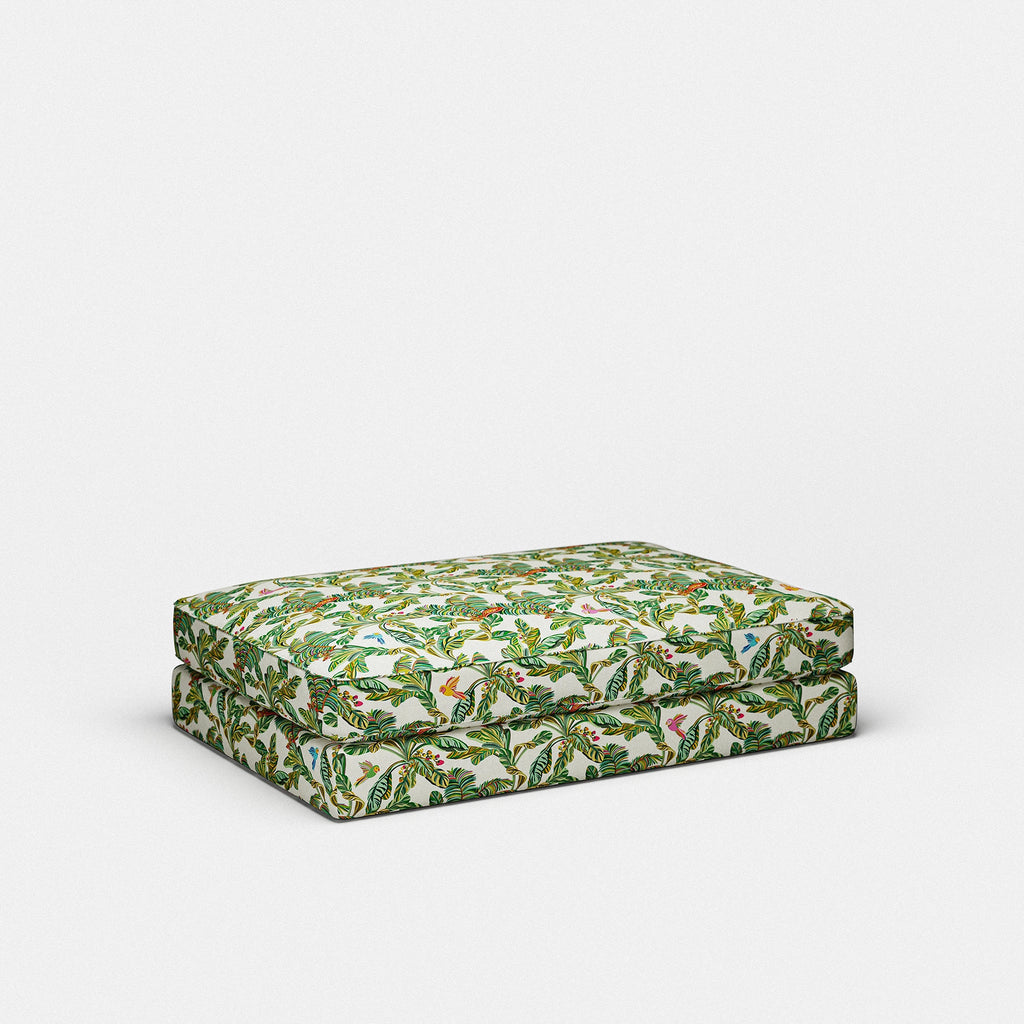 Image Pouf Bellechasse light x Leona Rose Tissu Yasmine