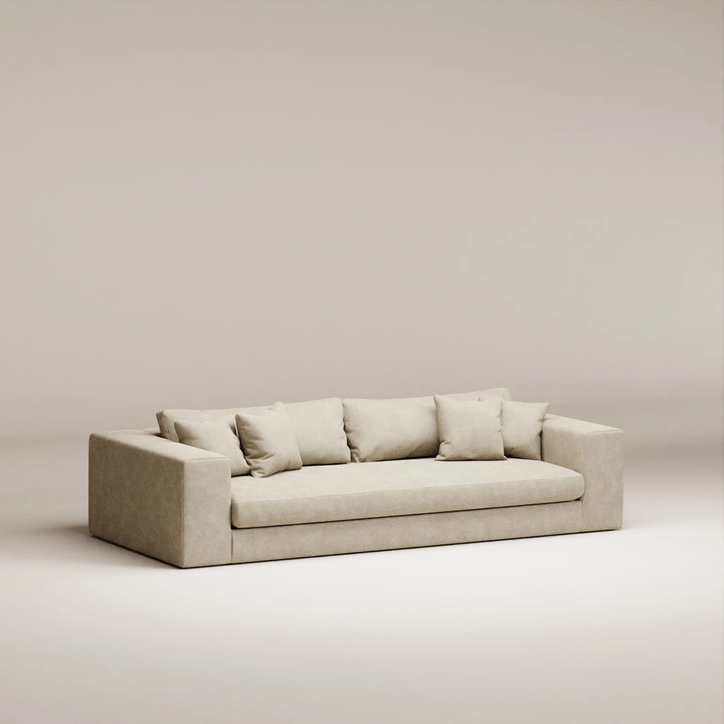 Image Straight sofa Bellechasse 4 seats • Felted wool • Natural