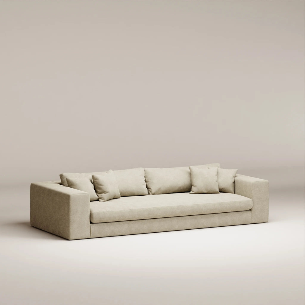 Image Straight sofa Bellechasse 5 seats • Felted wool • Natural