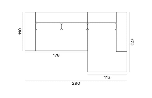Droite (face au canapé)