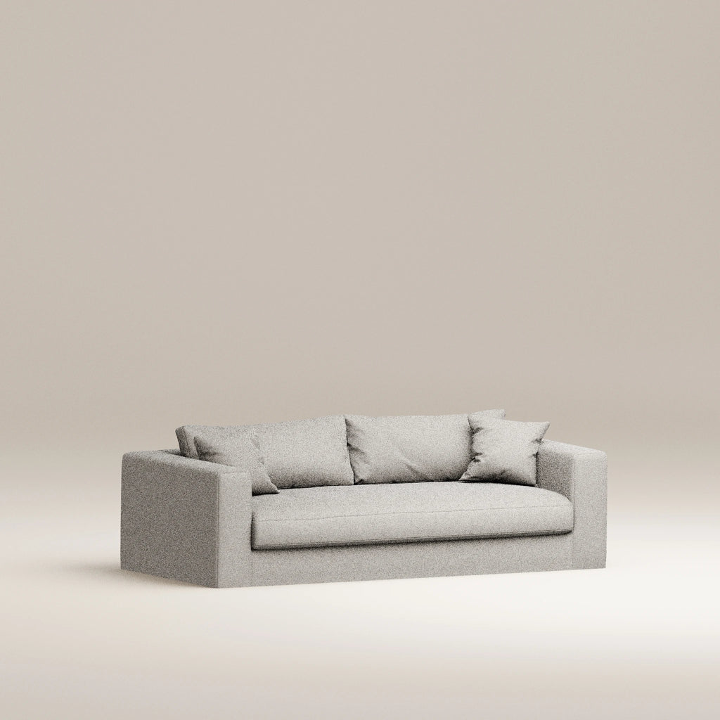 Image Canapé droit déhoussable Bellechasse light 2,5 places • Profondeur 100 cm • Tissu personnalisé