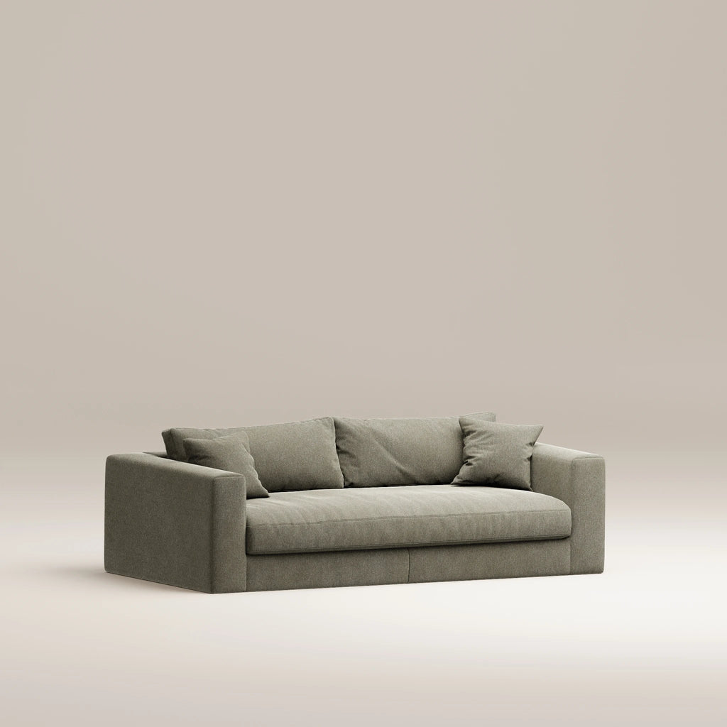 Image Canapé droit Bellechasse light 2,5 places • Profondeur 110 cm • 2 parties • Velours strié • Earth