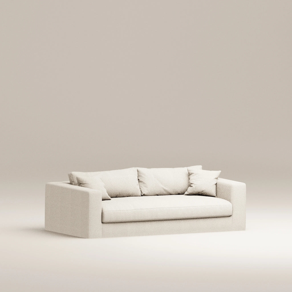 Image Canapé droit déhoussable Bellechasse light 2,5 places • Profondeur 110 cm • Tweed • Natural