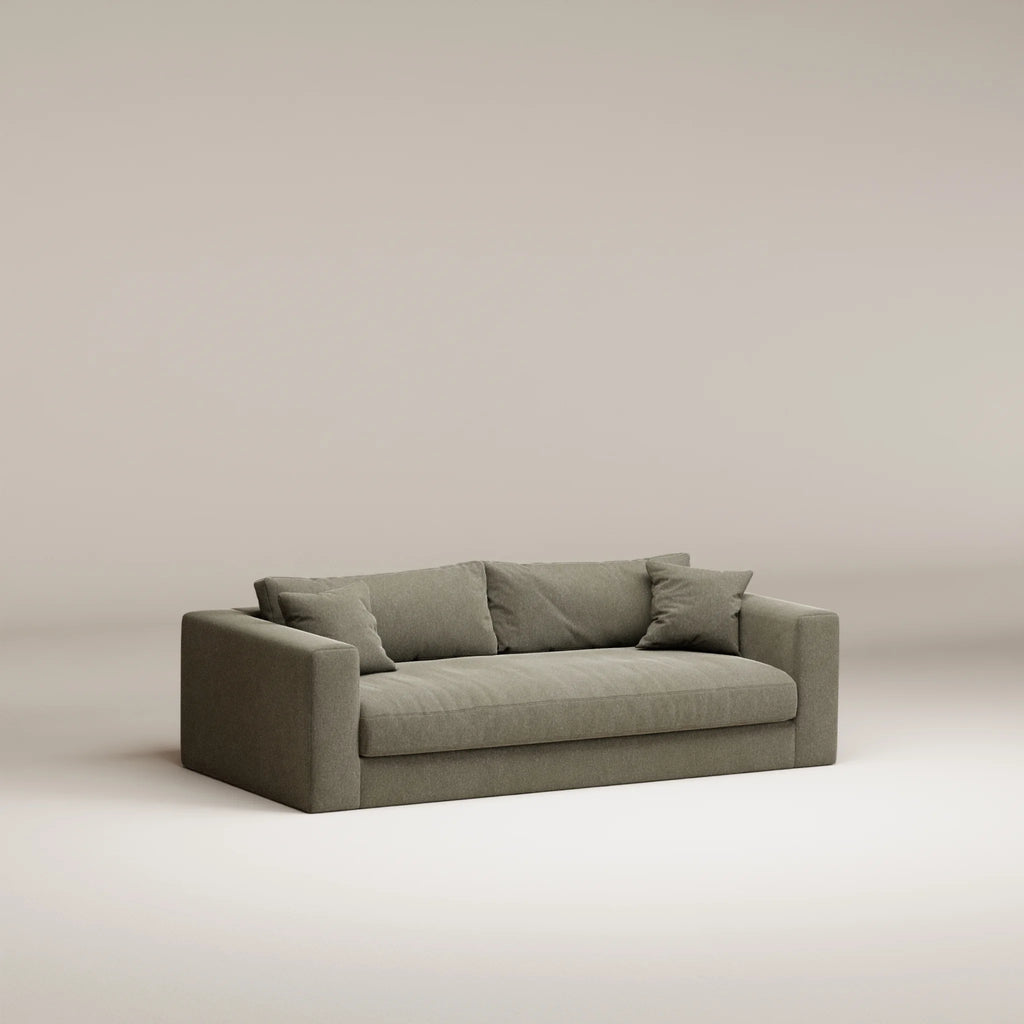 Image Canapé droit Bellechasse light 2,5 places • Profondeur 110 cm • 2 parties • Velours strié • Earth