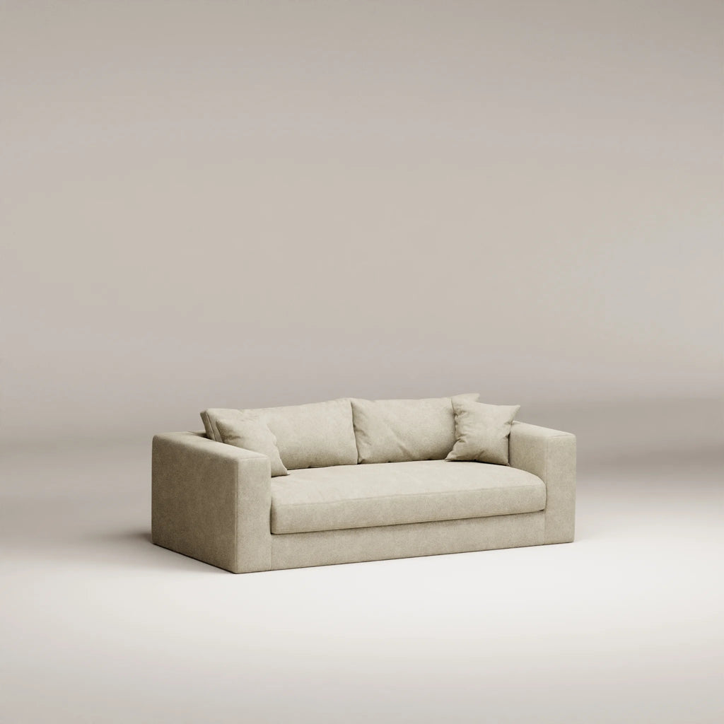 Image Straight sofa Bellechasse light 2 seats • Felted wool • Natural