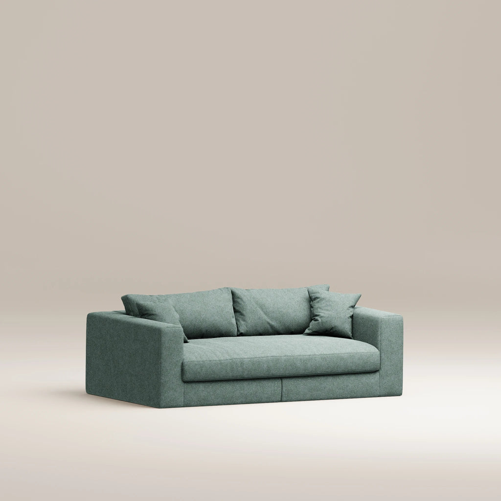 Image Canapé droit Bellechasse light 2 places • Profondeur 110 cm • 2 parties • Laine feutrée • Mint