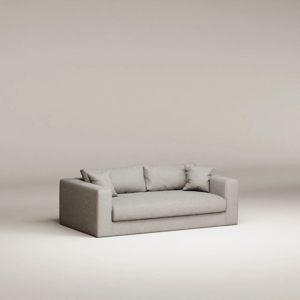 Image Canapé droit Bellechasse light 2 places • Profondeur 110 cm • 2 parties • Coton lin • Pearl
