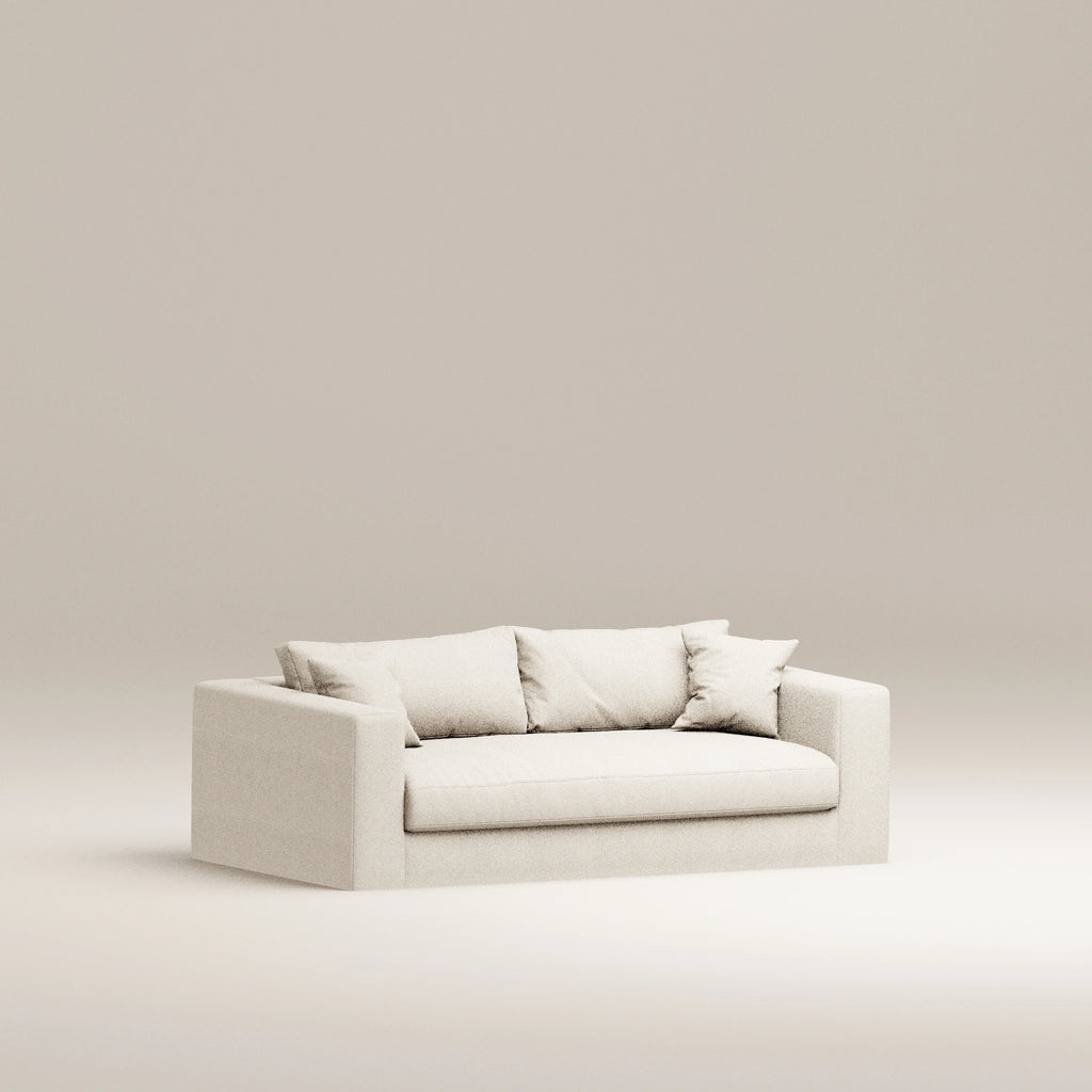 Image Canapé droit déhoussable Bellechasse light 2 places • Profondeur 110 cm • Tweed • Natural