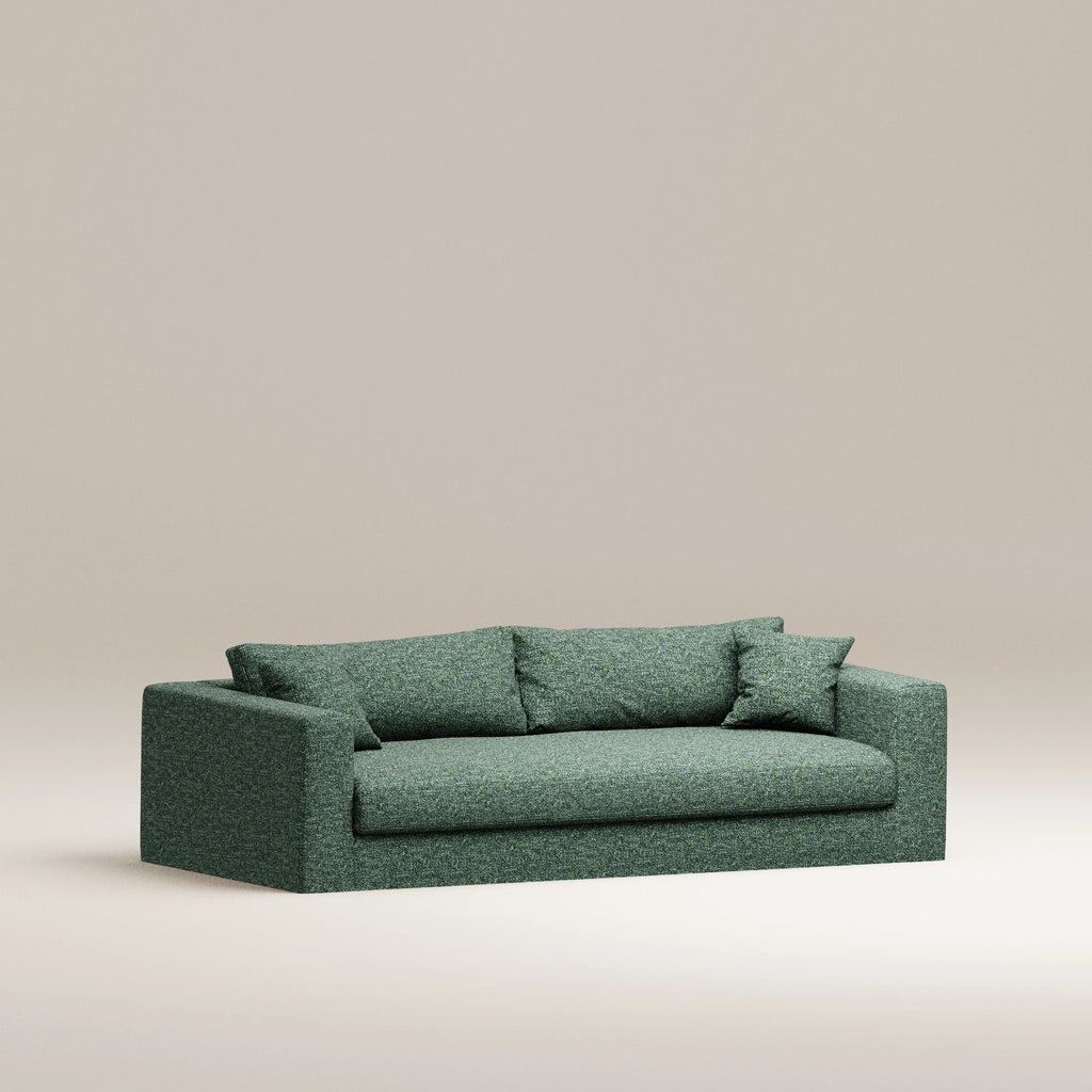 Image Canapé droit déhoussable Bellechasse light 3 places • Profondeur 110 cm • Tissu tissé • Forest