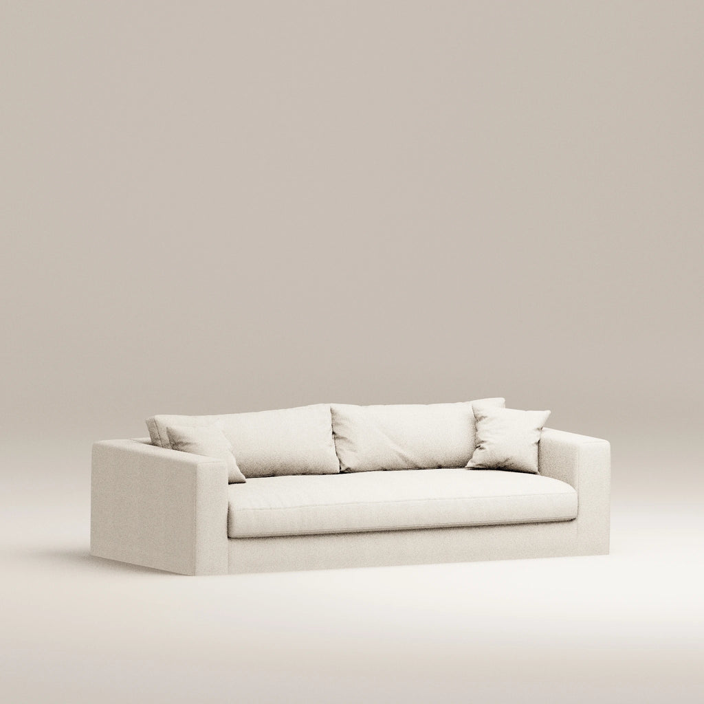 Image Canapé droit déhoussable Bellechasse light 3 places • Profondeur 110 cm • Tweed • Natural