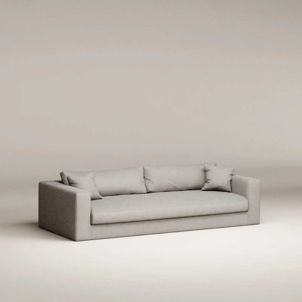 Image Canapé droit Bellechasse light 4 places • Profondeur 110 cm • 2 parties • Coton lin • Pearl