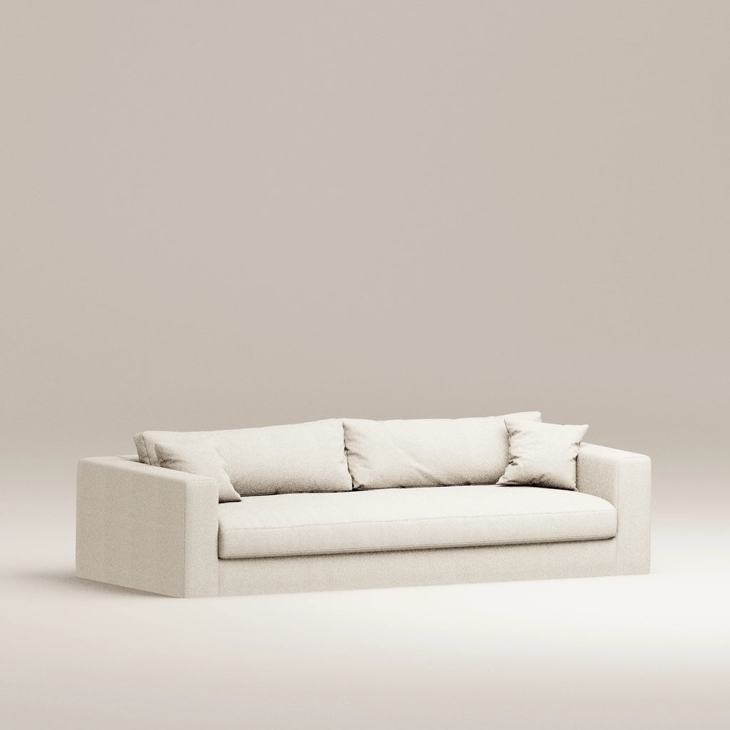Image Canapé droit déhoussable Bellechasse light 4 places • Profondeur 110 cm • Tweed • Natural