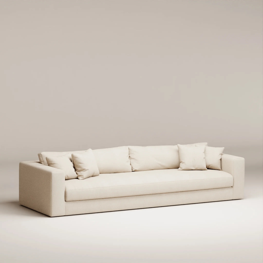 Image Canapé droit Bellechasse light 5 places • Profondeur 100 cm • Tweed • Natural