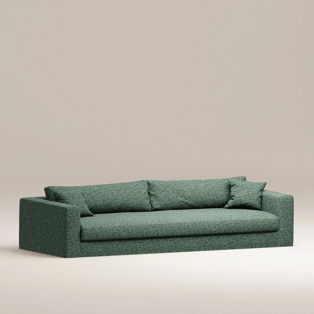 Image Canapé droit déhoussable Bellechasse light 5 places • Profondeur 110 cm • Tissu tissé • Forest