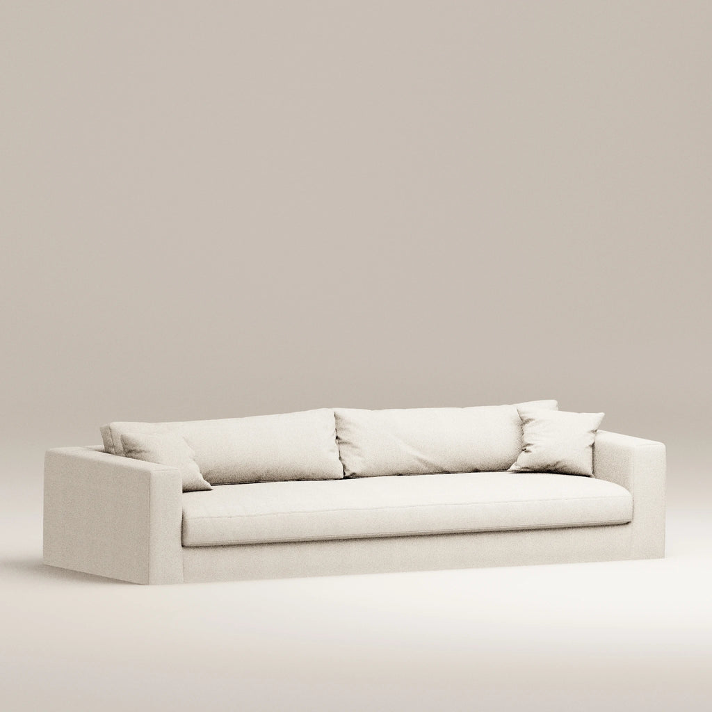 Image Canapé droit déhoussable Bellechasse light 5 places • Profondeur 110 cm • Tweed • Natural