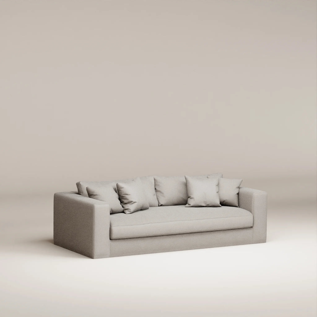 Image Canapé droit déhoussable Bellechasse light 2,5 places • Profondeur 100 cm • Tissu personnalisé