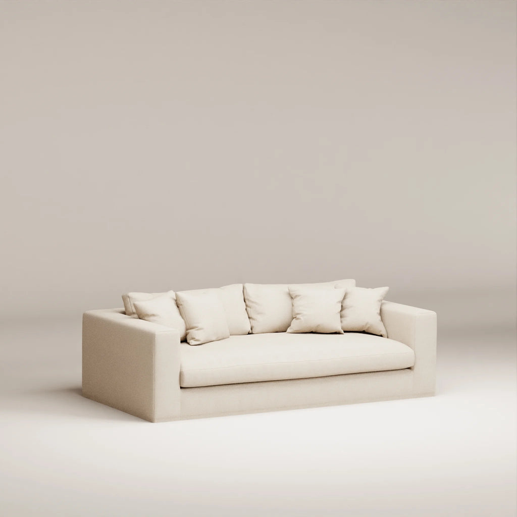 Image Canapé droit déhoussable Bellechasse light 2,5 places • Profondeur 110 cm • Tweed • Natural
