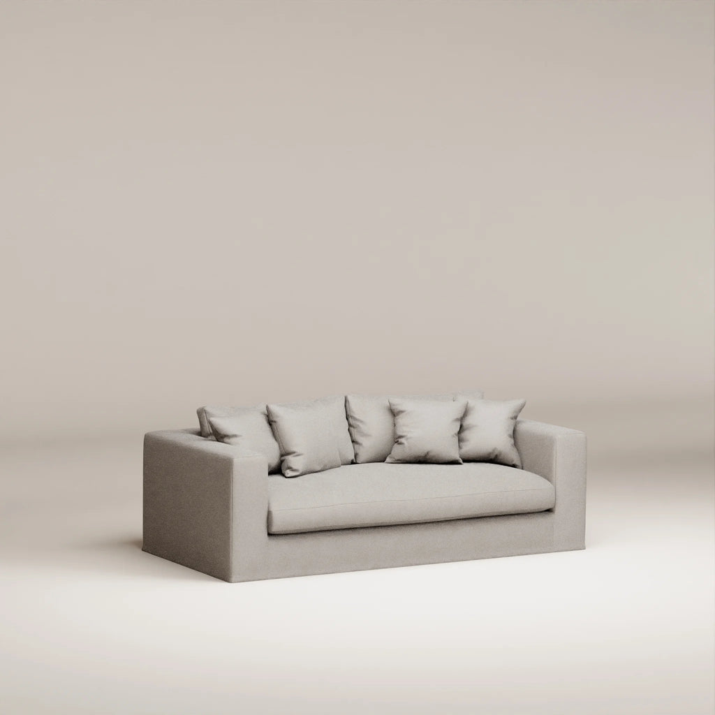 Image Canapé droit déhoussable Bellechasse light 2 places • Profondeur 100 cm • Tissu personnalisé