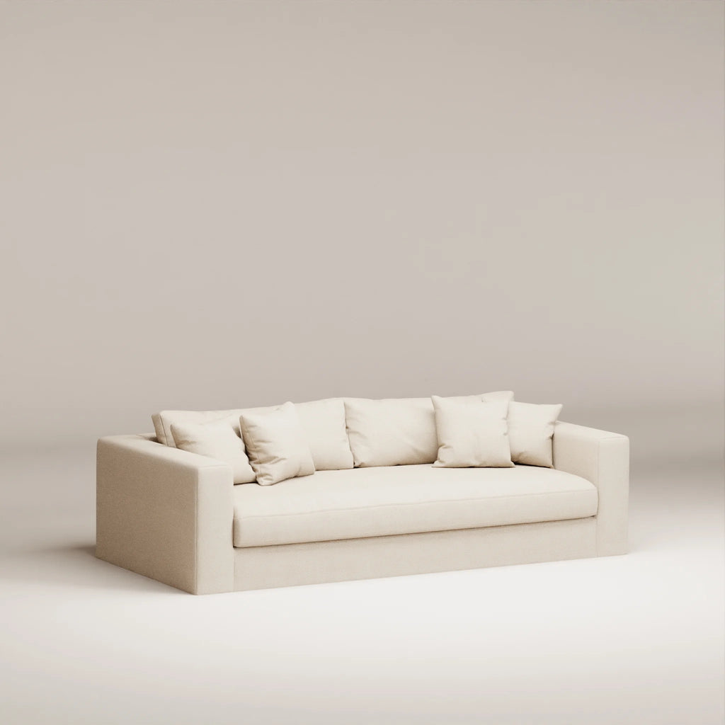 Image Canapé droit déhoussable Bellechasse light 3 places • Profondeur 110 cm • Tweed • Natural
