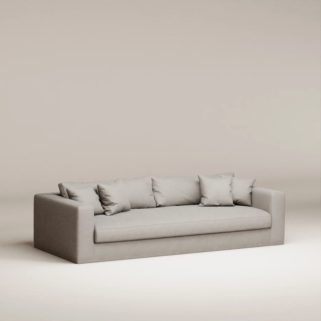 Image Canapé droit déhoussable Bellechasse light 4 places • Profondeur 100 cm • Tissu personnalisé
