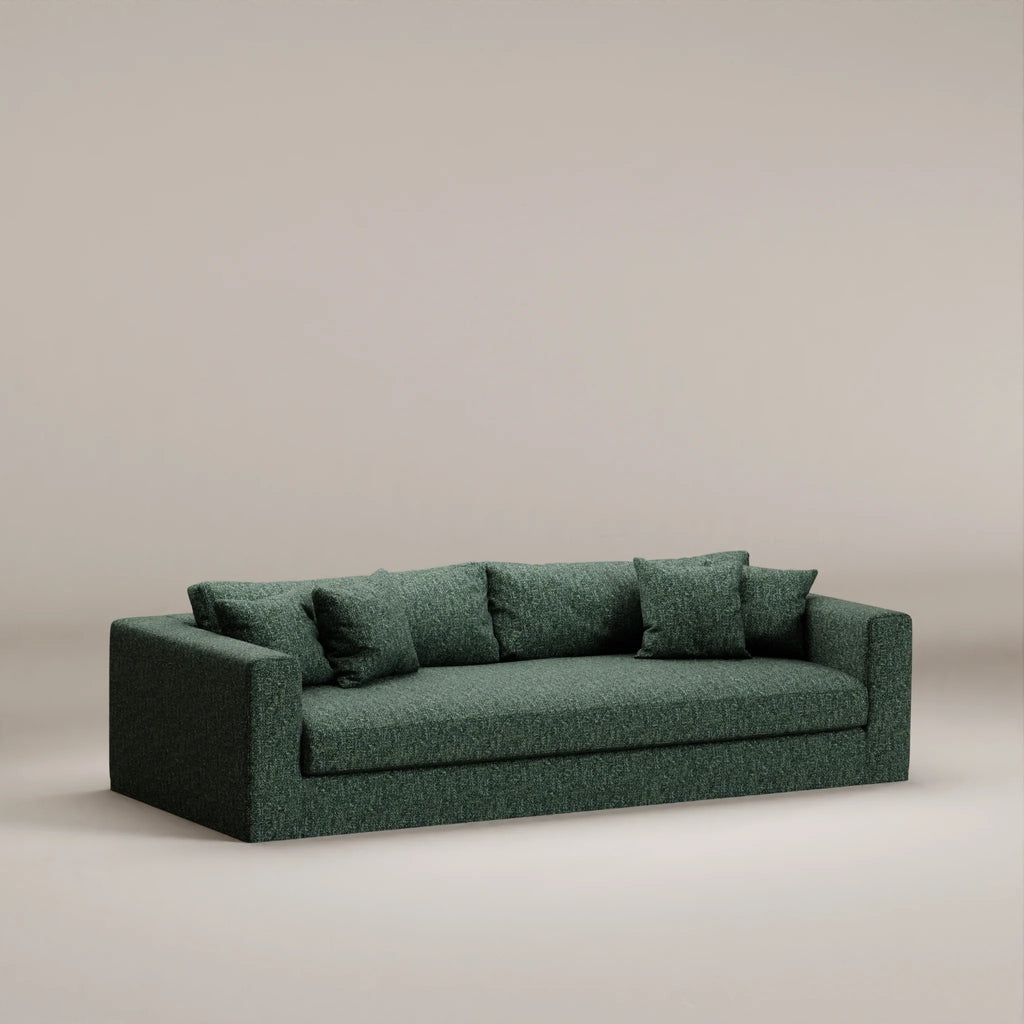 Image Canapé droit déhoussable Bellechasse light 4 places • Profondeur 110 cm • Tissu tissé • Forest