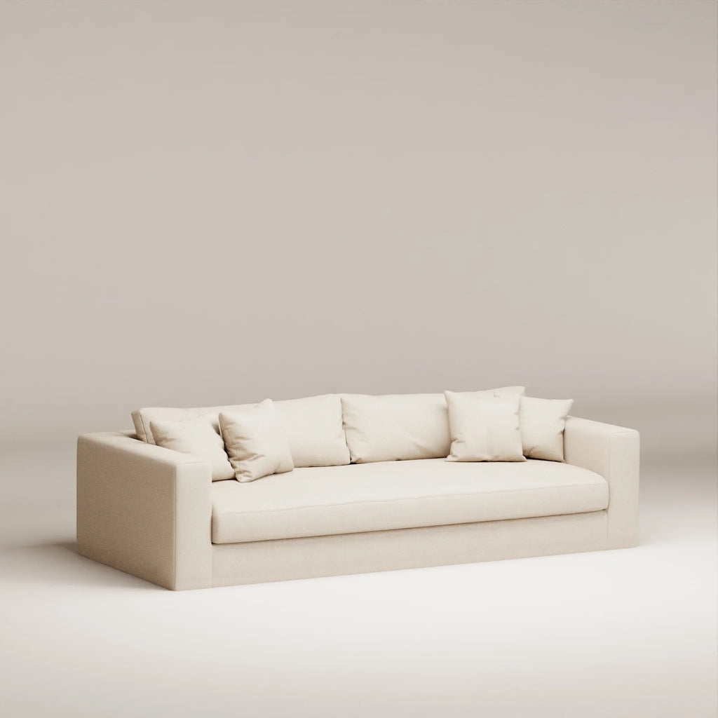 Image Canapé droit déhoussable Bellechasse light 4 places • Profondeur 110 cm • Tweed • Natural