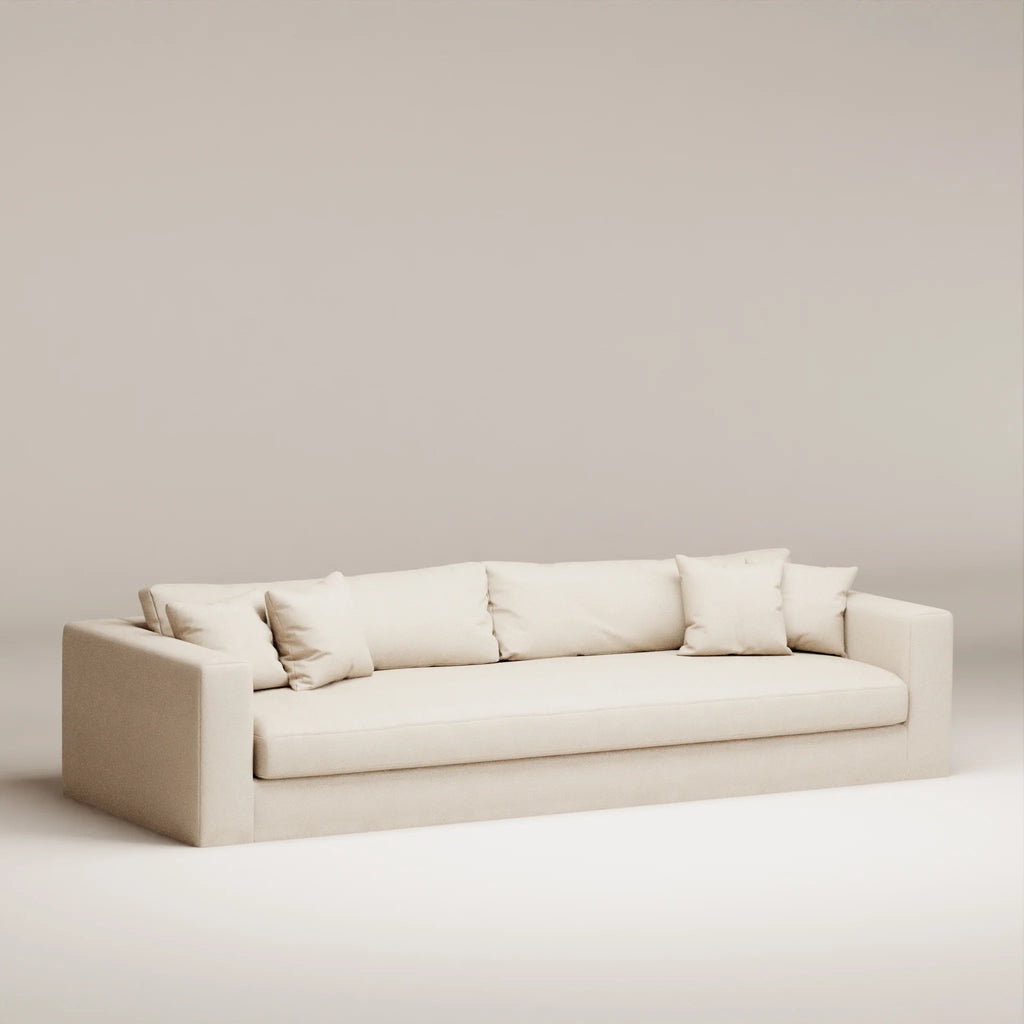 Image Canapé droit déhoussable Bellechasse light 5 places • Profondeur 110 cm • Tweed • Natural